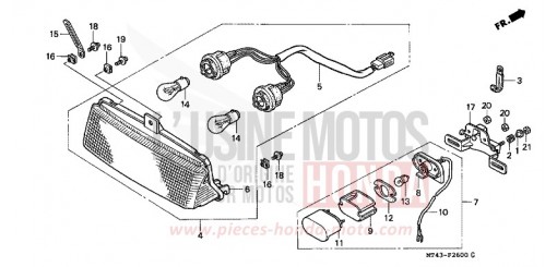 FEU ARRIERE VFR750FN de 1992